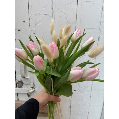Bouquet de tulipes lagurus