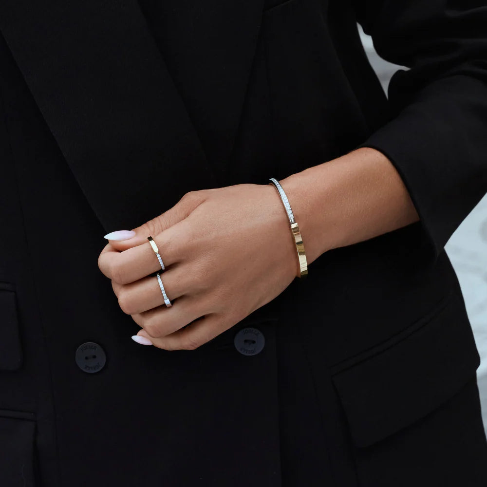 Bague Peyton Taille 6 - Argent/Or | Mia