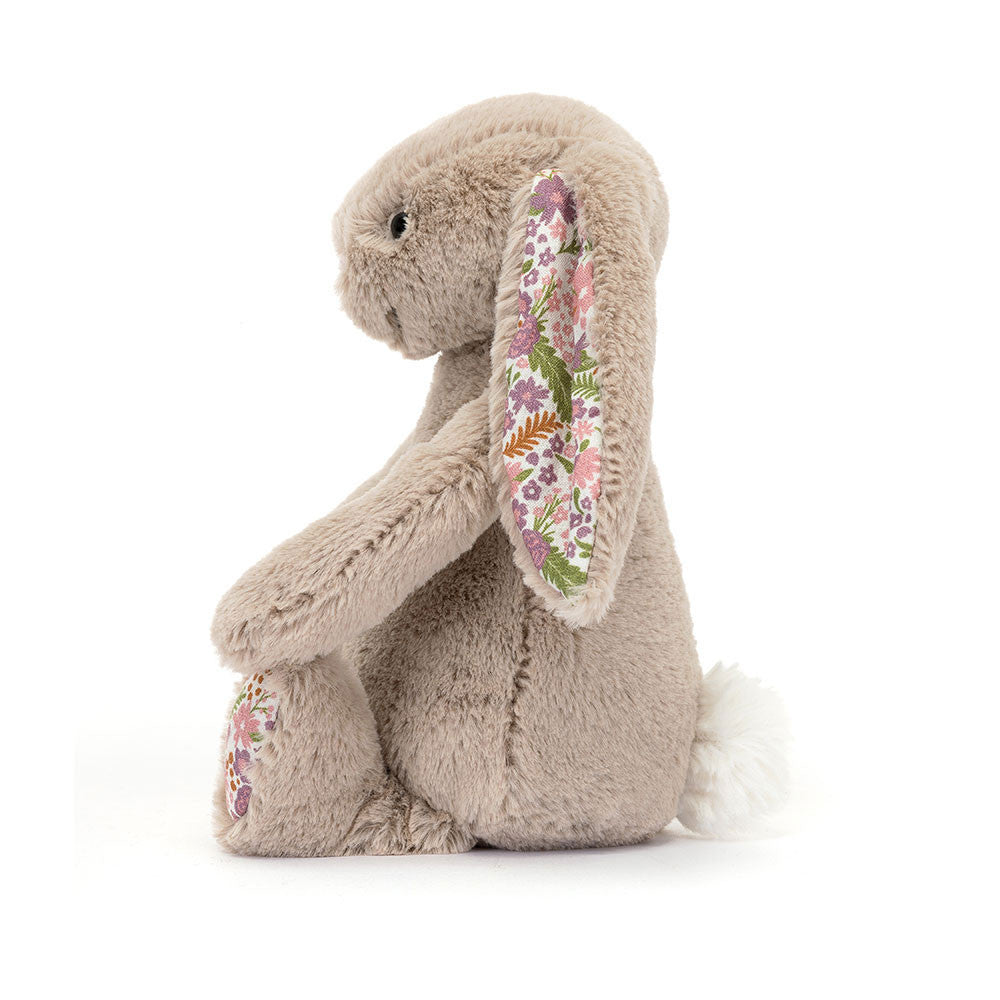 Lapin fleuri beige « Pétale » - Petit