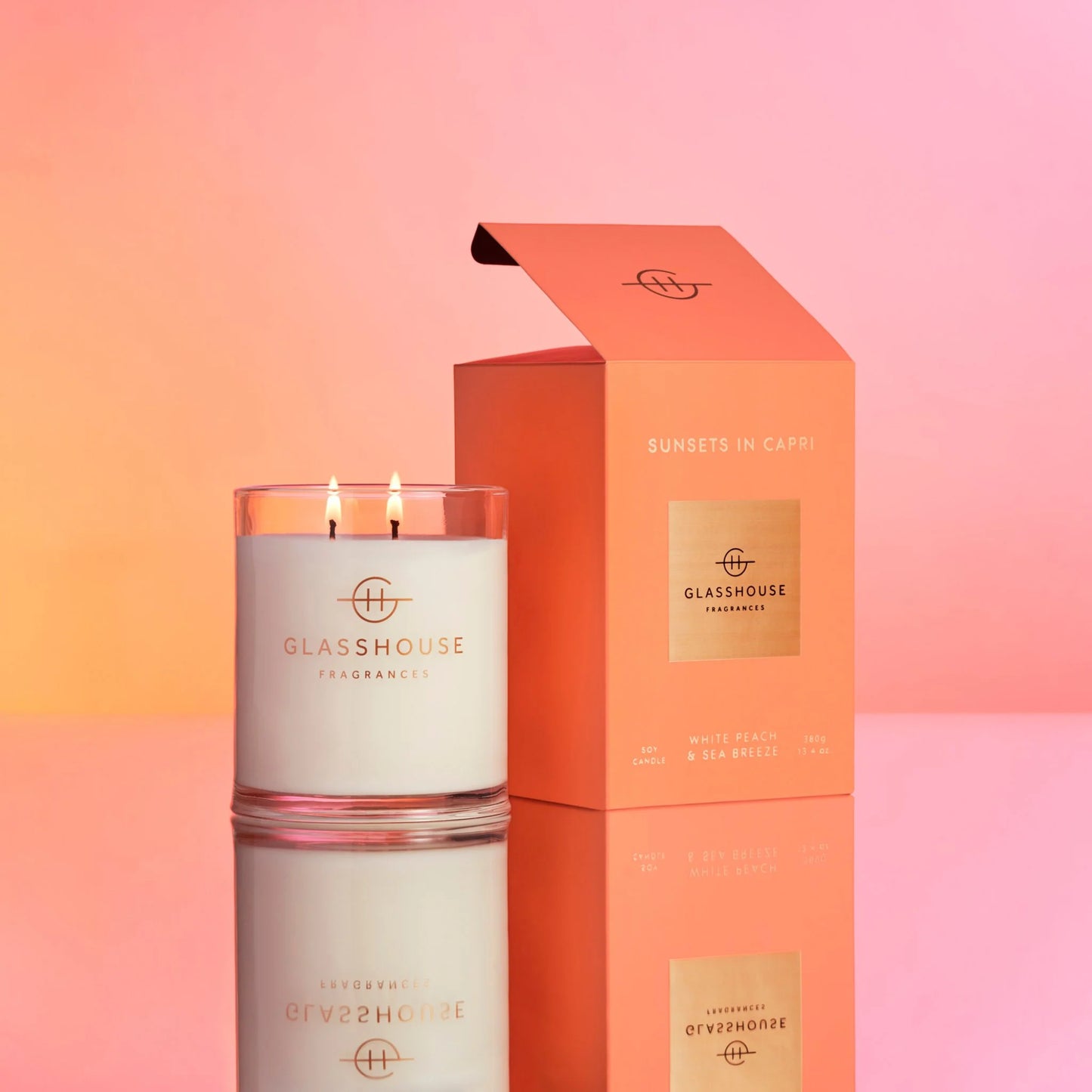 Bougie 13.4 oz Sunsets In Capri – Glasshouse
