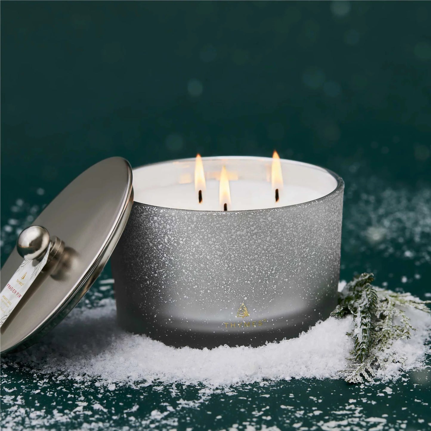 Bougie Enneigée à 3 Mèches Frasier Fir