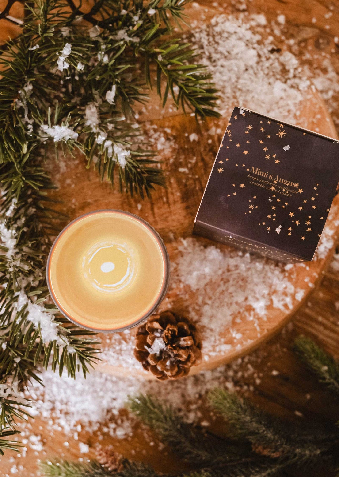 Bougie de Noël Étoile Filante - 8 oz | Mimi & August