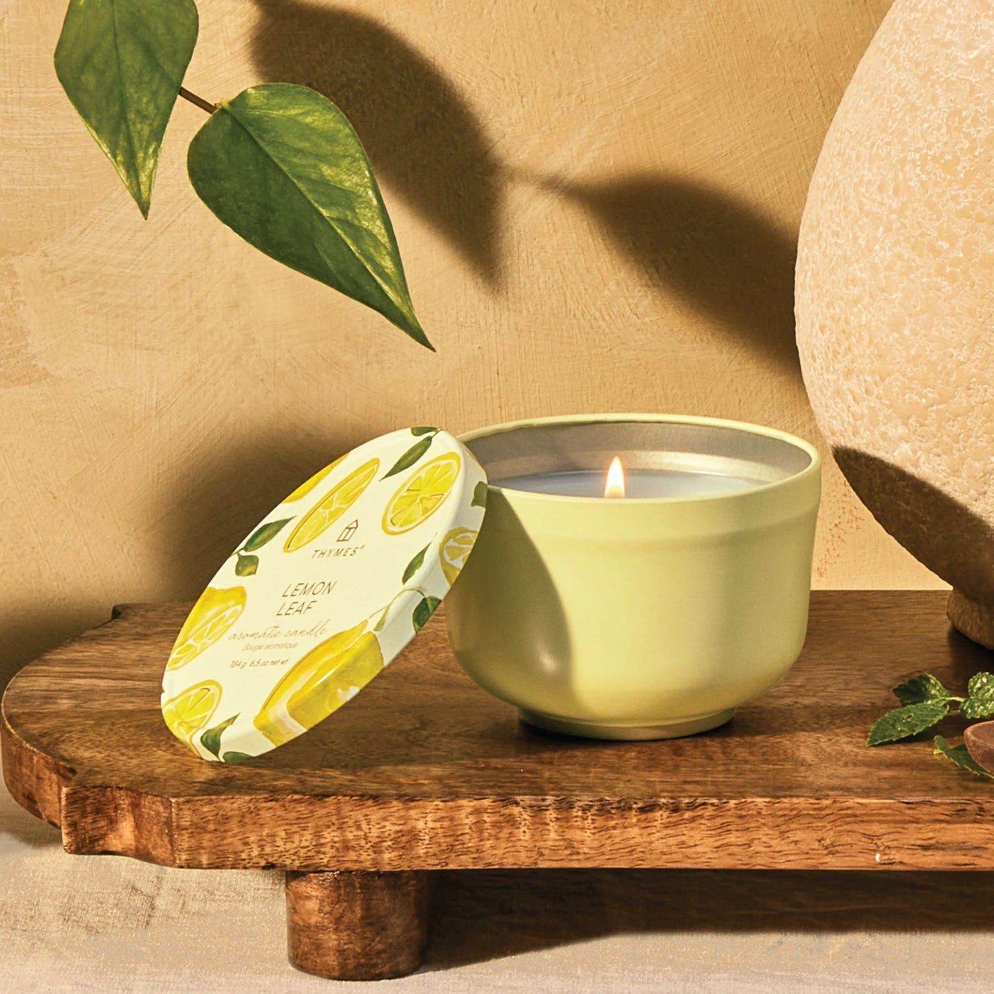 Bougie en Métal Lemon Leaf