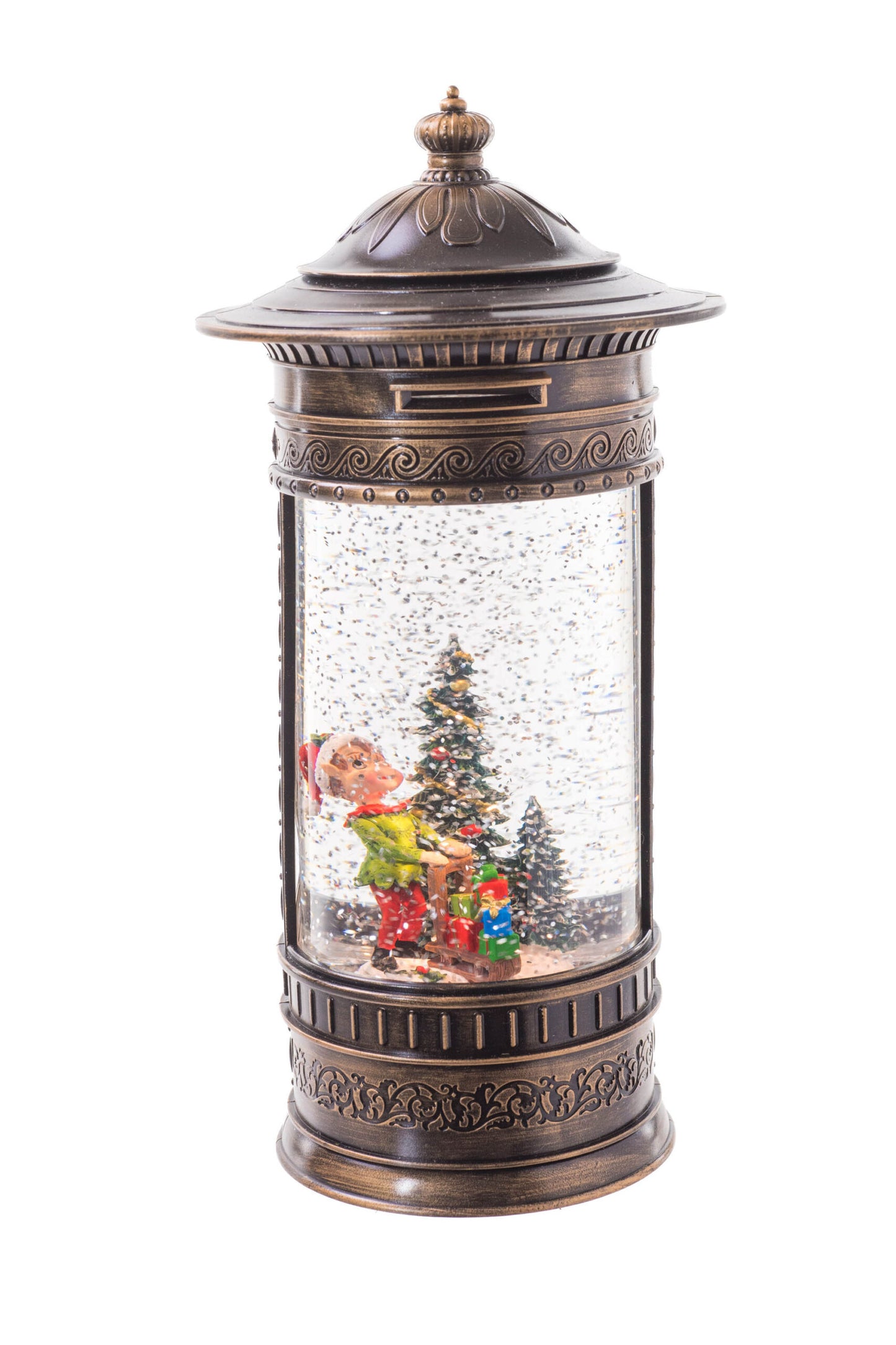 Boule à Neige Cylindrique Bronze