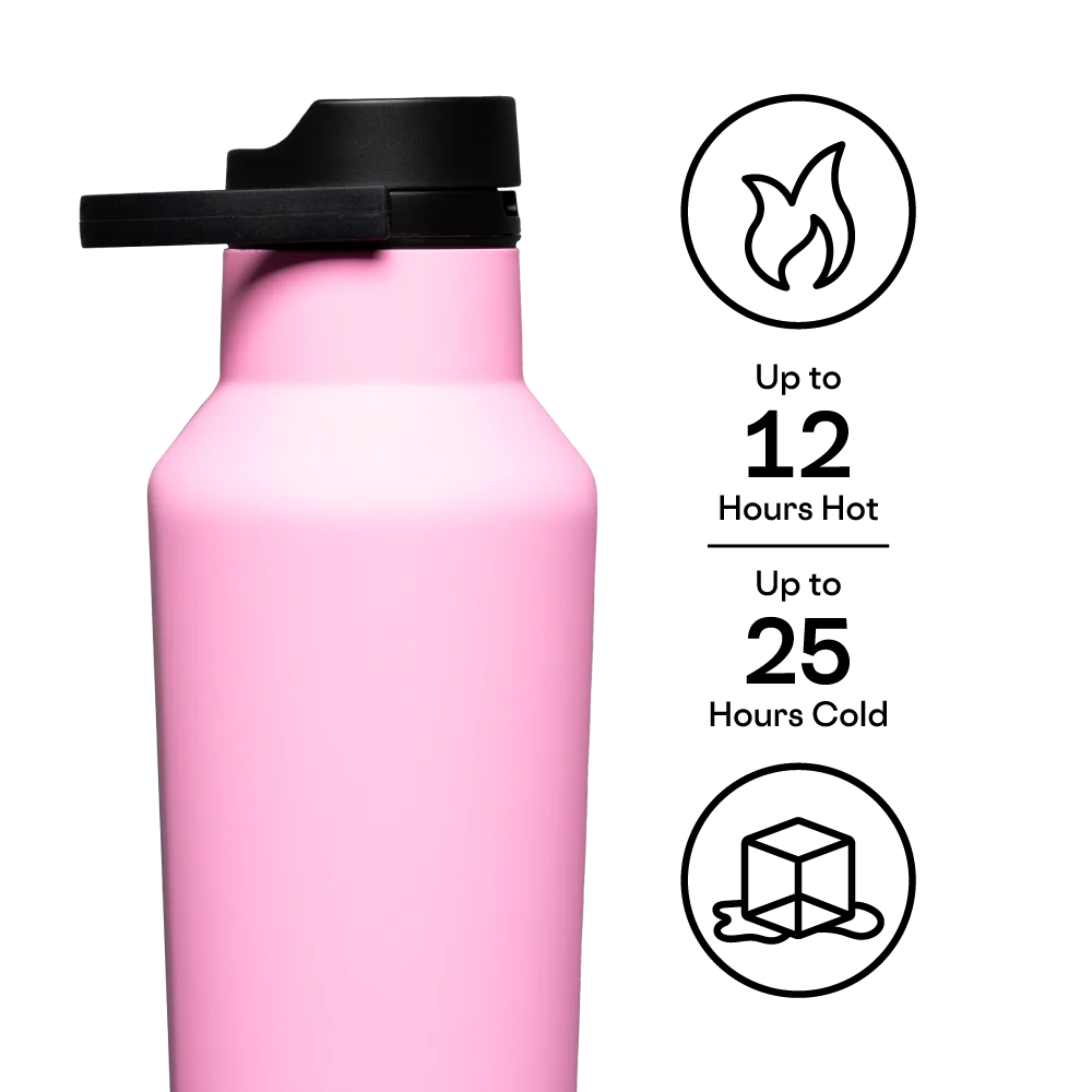 Bouteille Sport 20 oz Rose Ensoleillée – Corkcicle