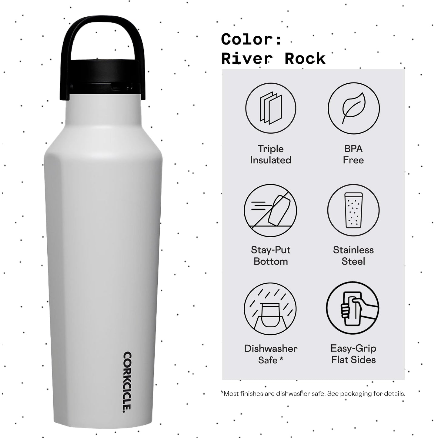 Bouteille Sport 20 oz Galet – Corkcicle
