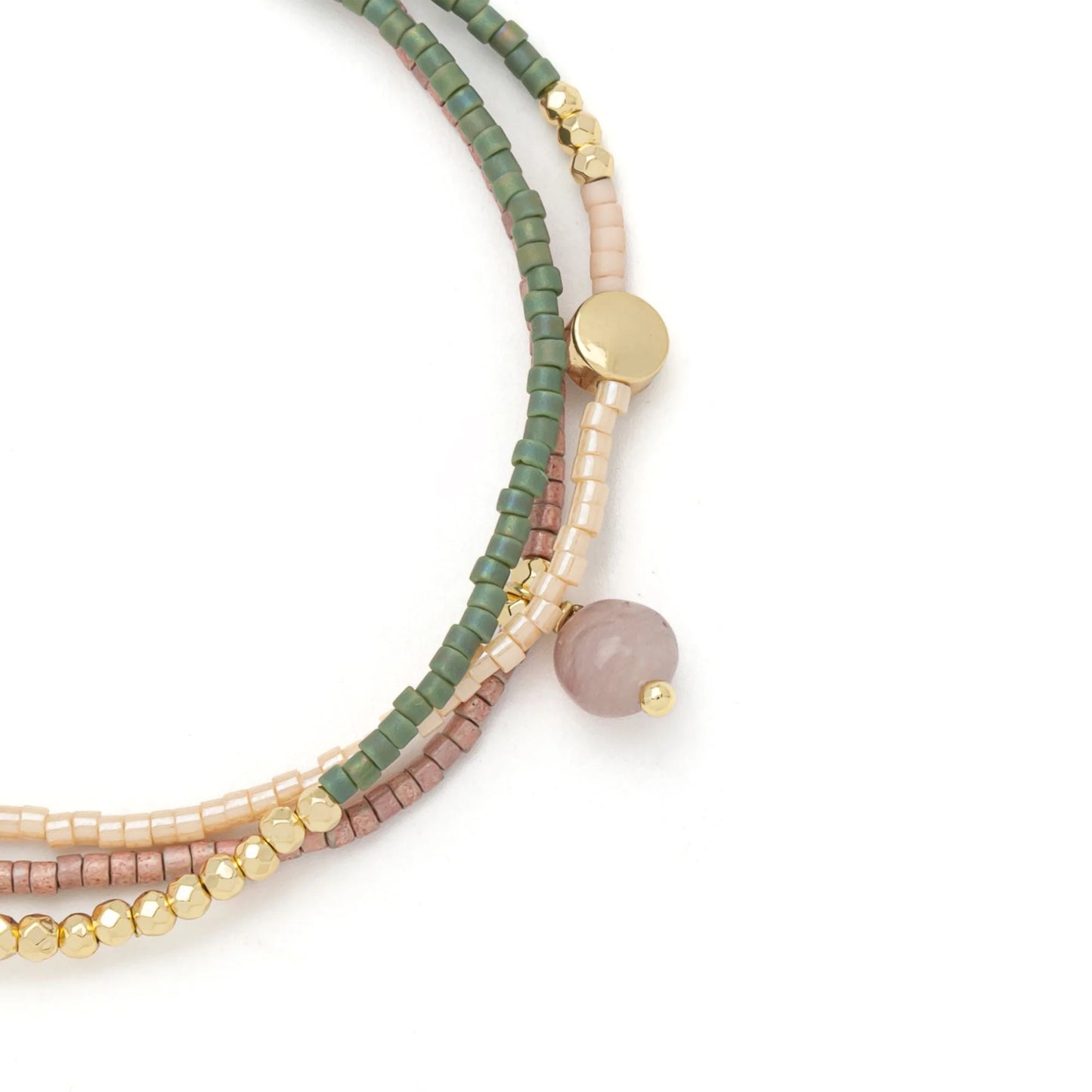 Bracelet/Collier Enroulé - Guérison/Tourmaline/Or | Scout