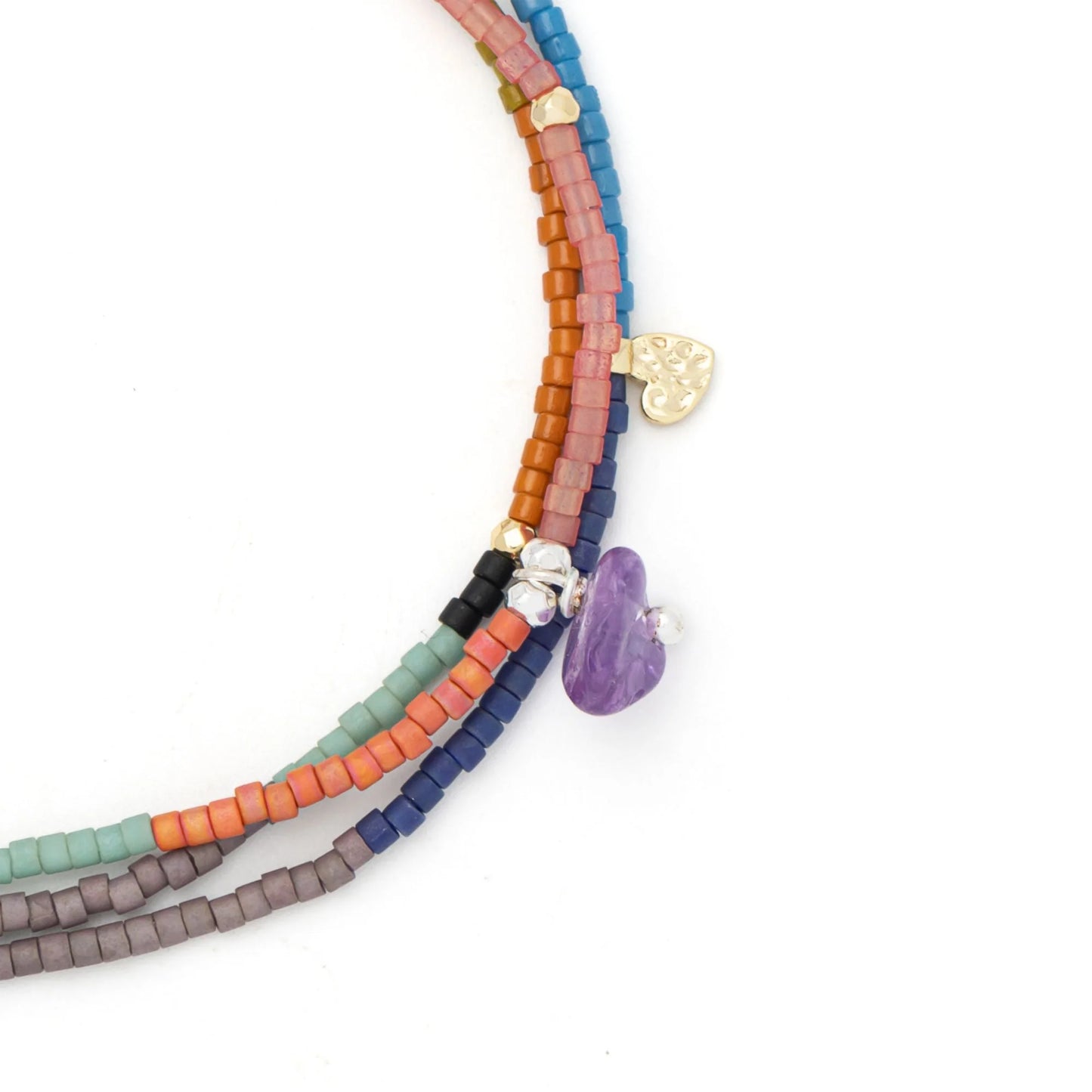 Bracelet/Collier Enroulé - Protection/Améthyste/Or/Argent | Scout