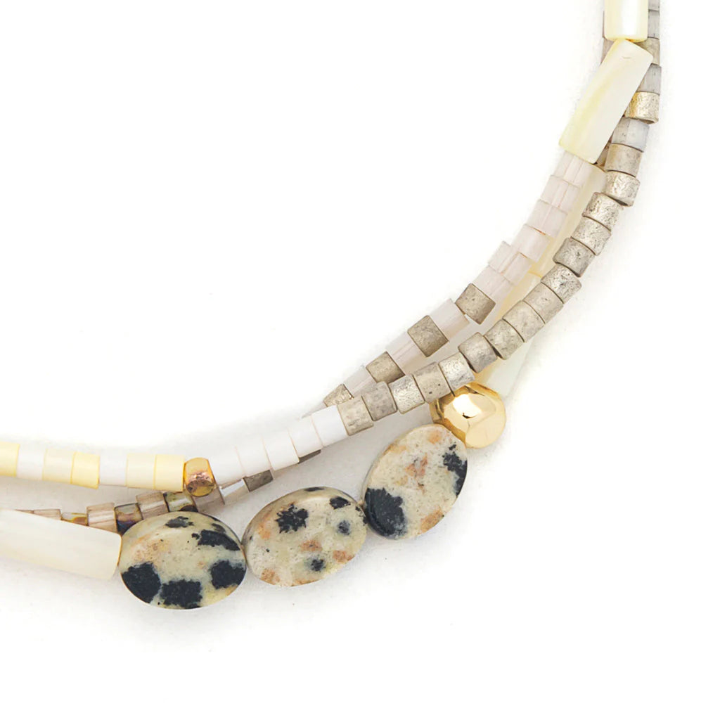 Bracelet Mixtes - Joie/Jaspe Dalmatien/Or | Scout