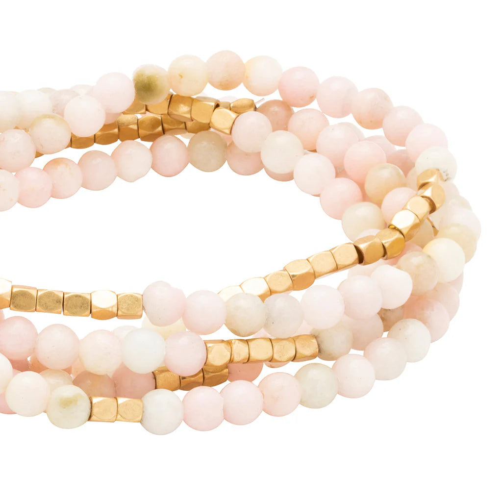Bracelet Stone Wrap Opale Rose - Pierre du Renouveau