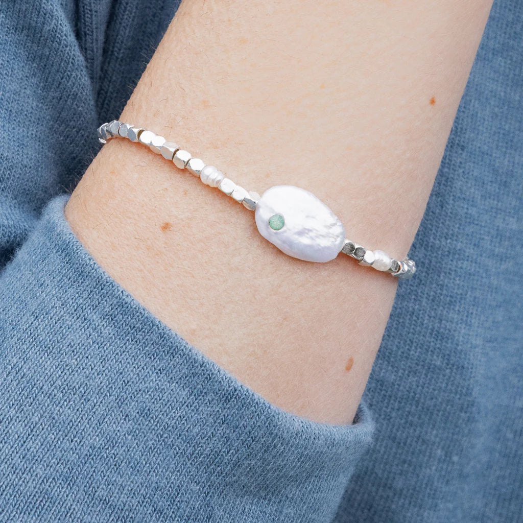 Bracelet de Perles - Courage/Argent | Scout
