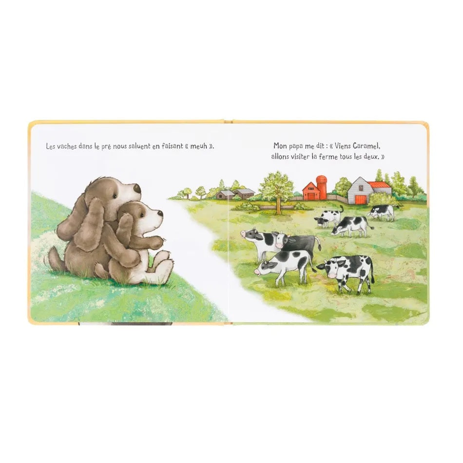 Livre Caramel Le Toutou Timide Et Son Papa – Jellycat