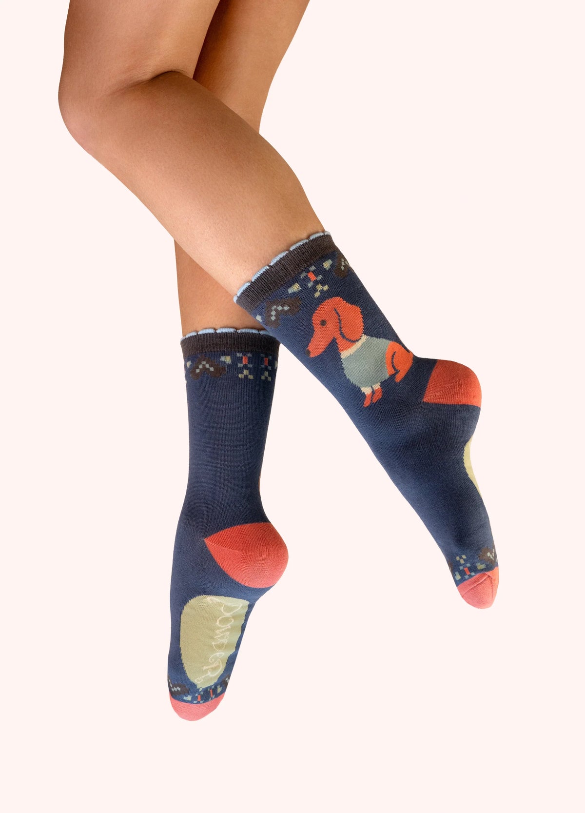 Chaussettes Denim - Chiens Saucisses | Powder