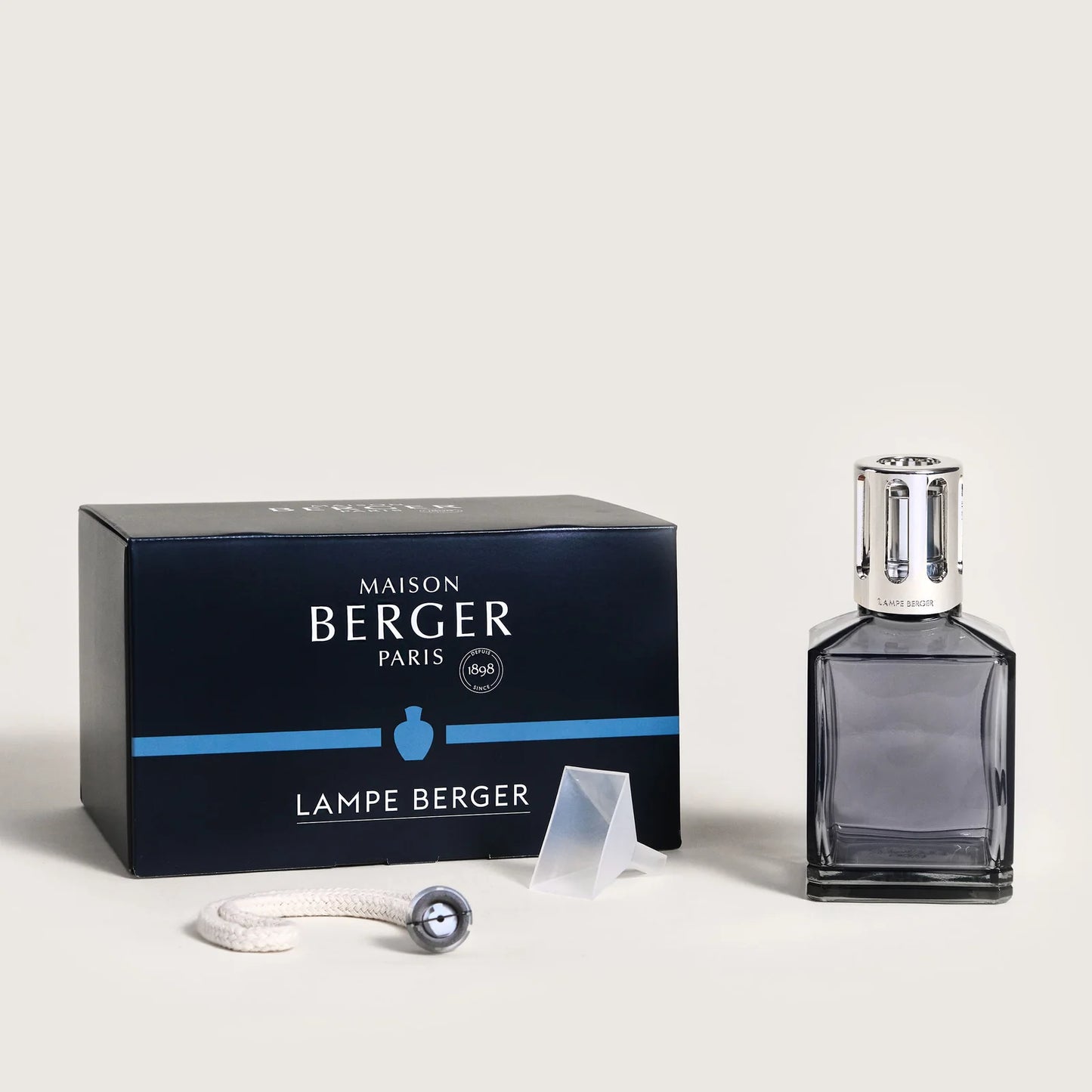 Coffret Lampe Carrée - Gris – Maison Berger