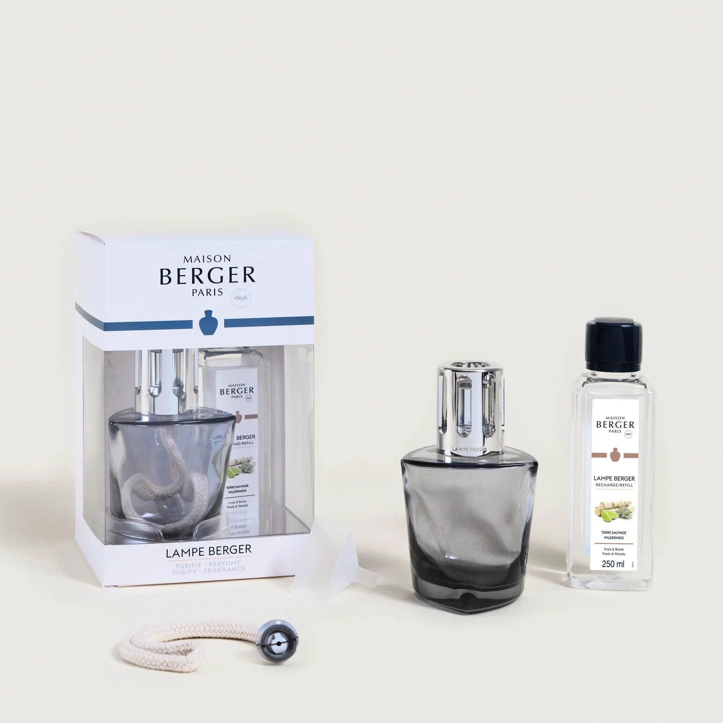 Coffret Lampe Terra - Noir – Maison Berger
