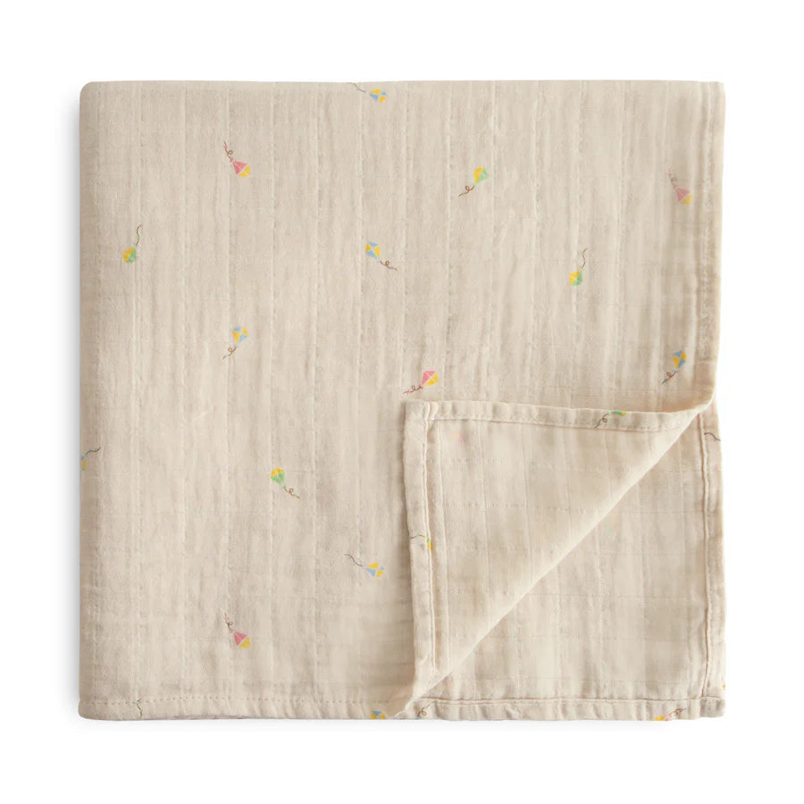 Couverture en Mousseline de Coton Biologique - Kites