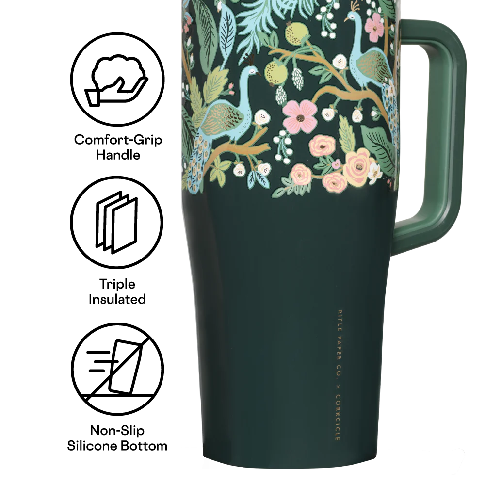 Cruiser 22 oz Rifle Paper Co. x Corkcicle Bleu Paon – Corkcicle