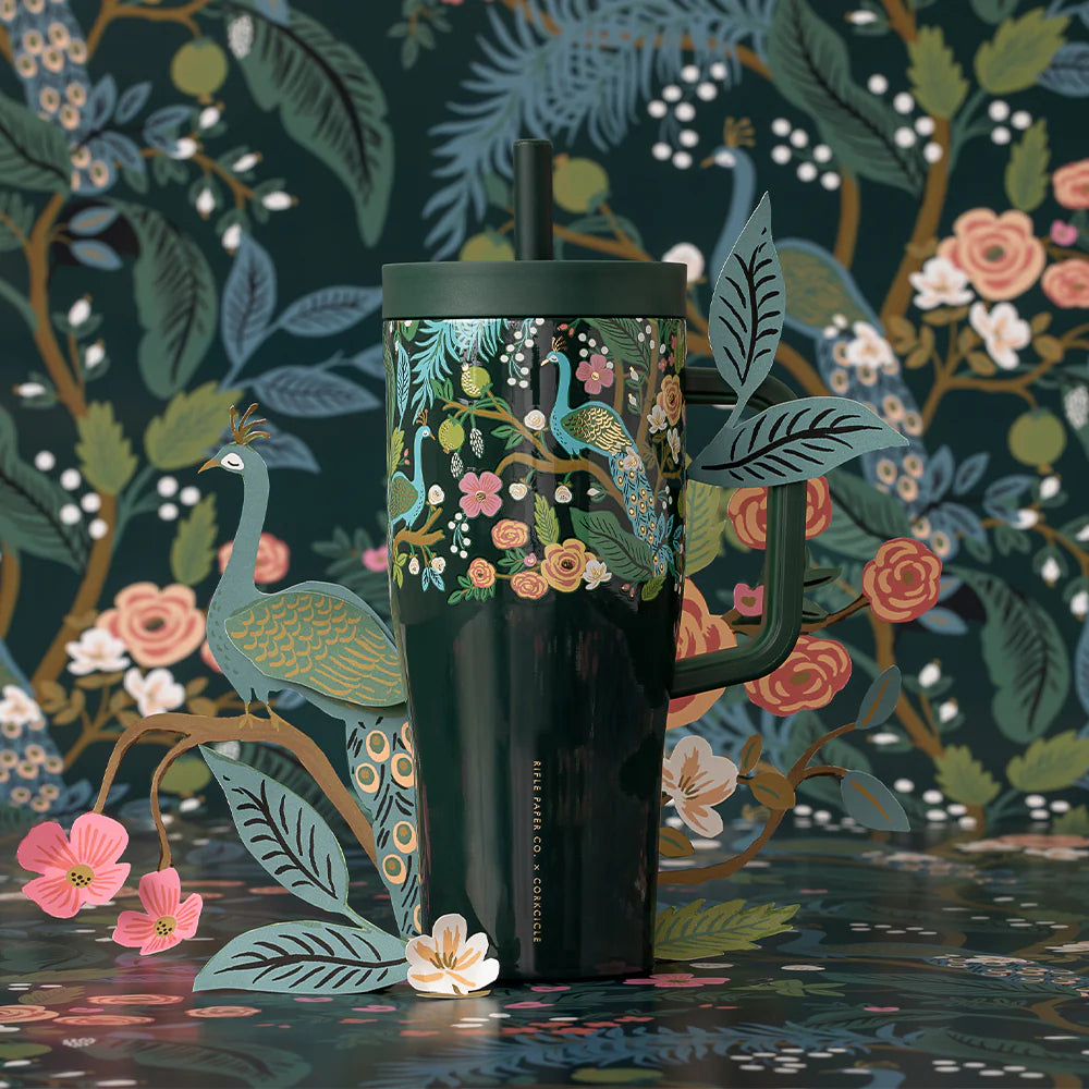 Cruiser 22 oz Rifle Paper Co. x Corkcicle Bleu Paon – Corkcicle