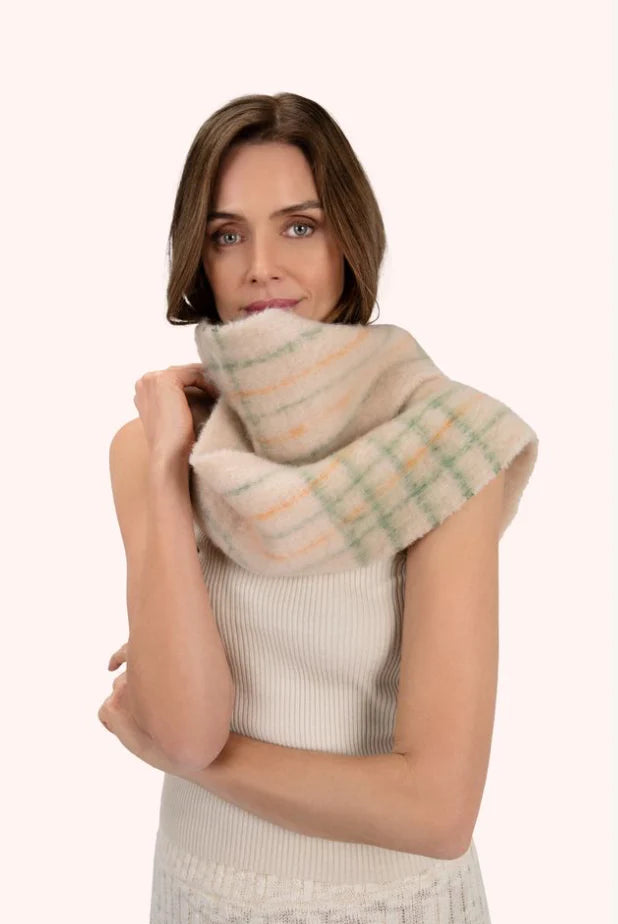 Écharpe Douillette Angelica - Crème/Sauge