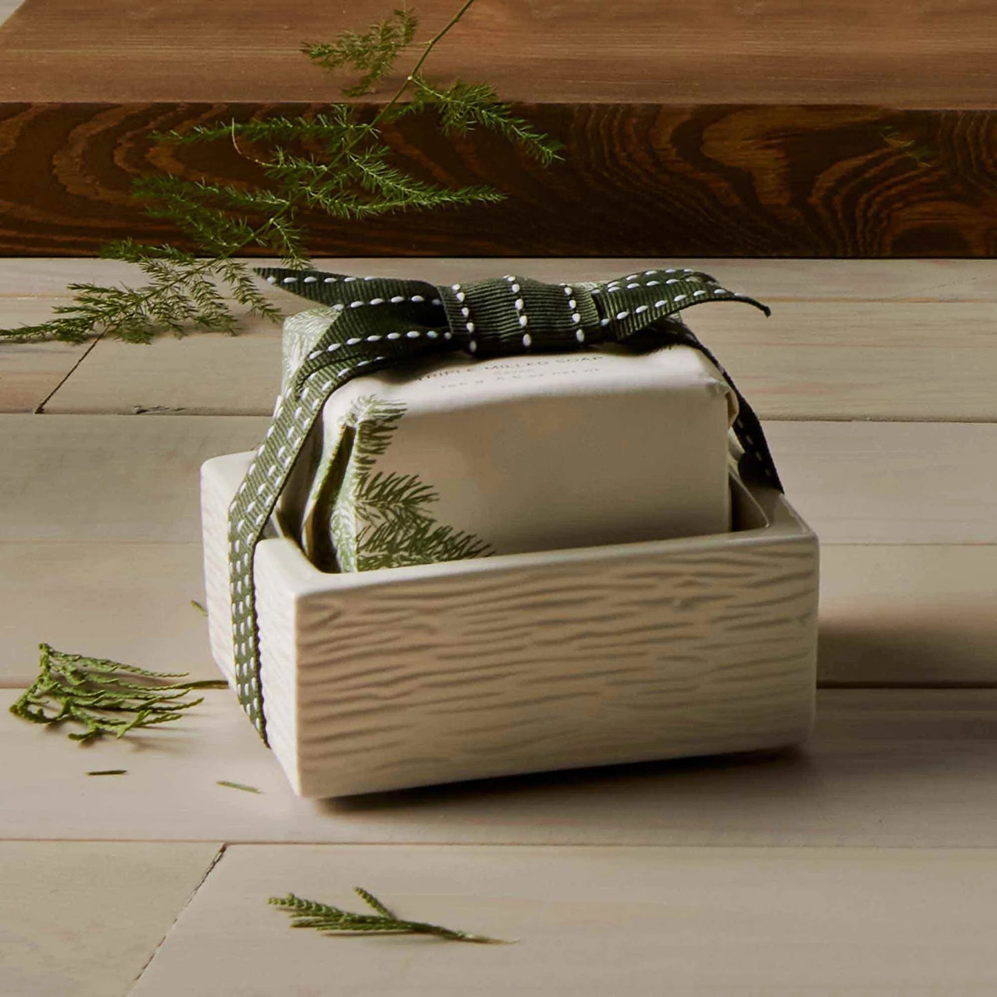 Ensemble Savon et Porte-Savon pour les Mains Frasier Fir