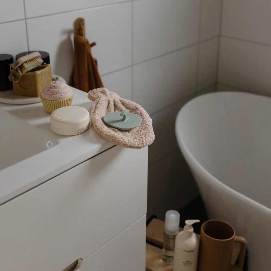 Gant de Bain en Coton Biologique - Blush