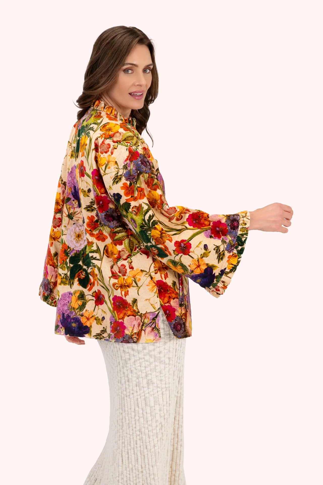 Veste en velours - Cream Posy