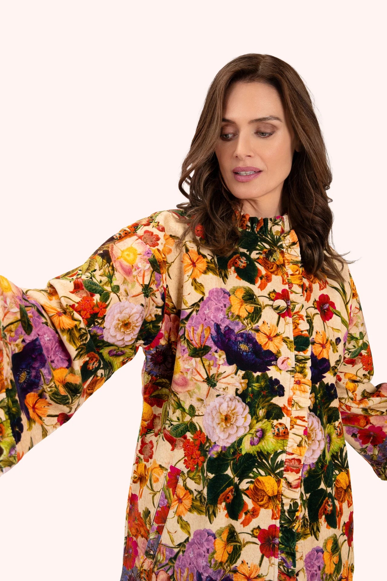 Veste en velours - Cream Posy