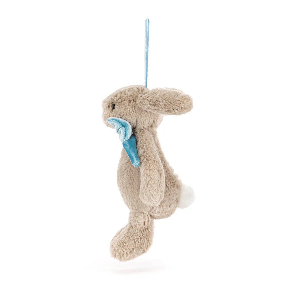 Ornement Lapin Timide Beige