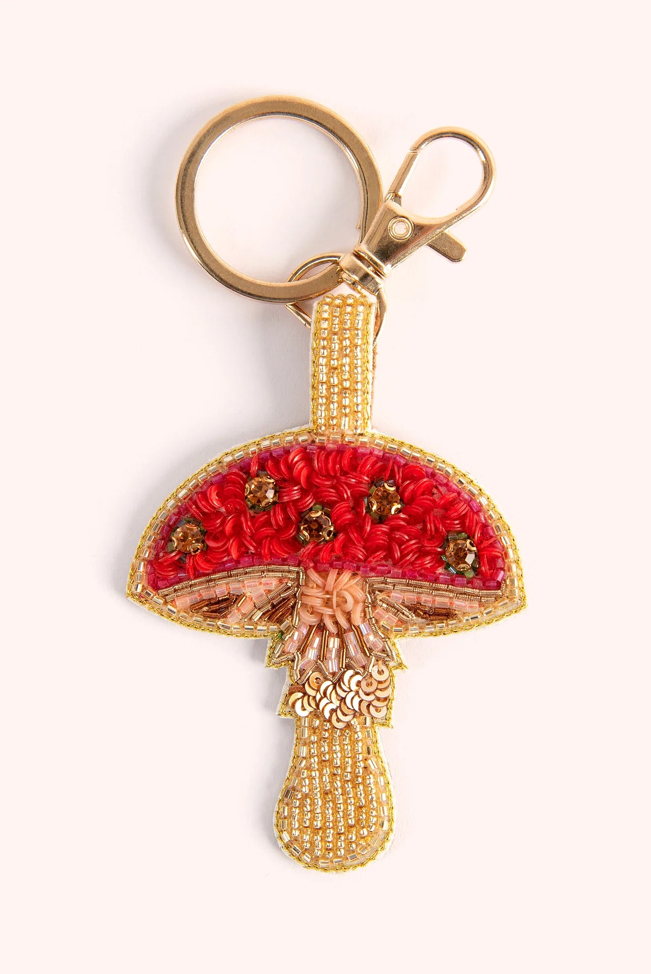 Porte-Clés en Perles - Champignon