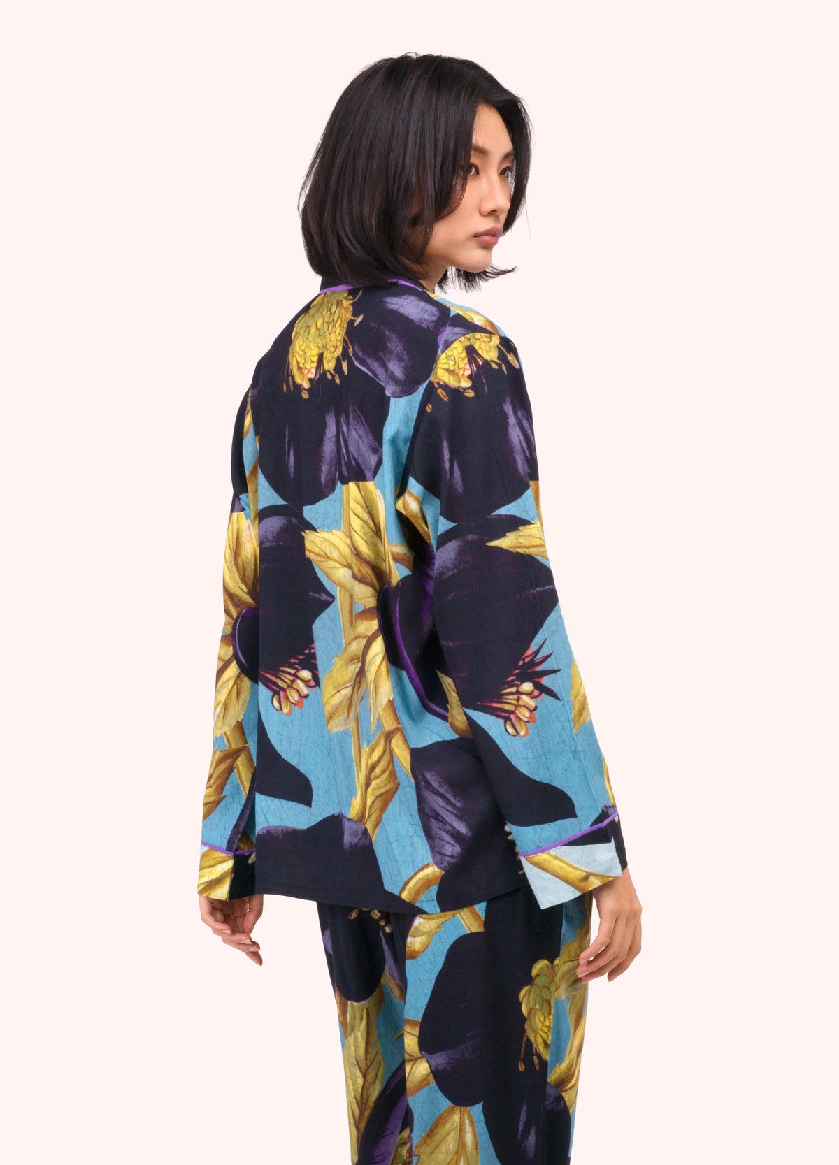 Long Pyjama Large - Hellebore | Powder