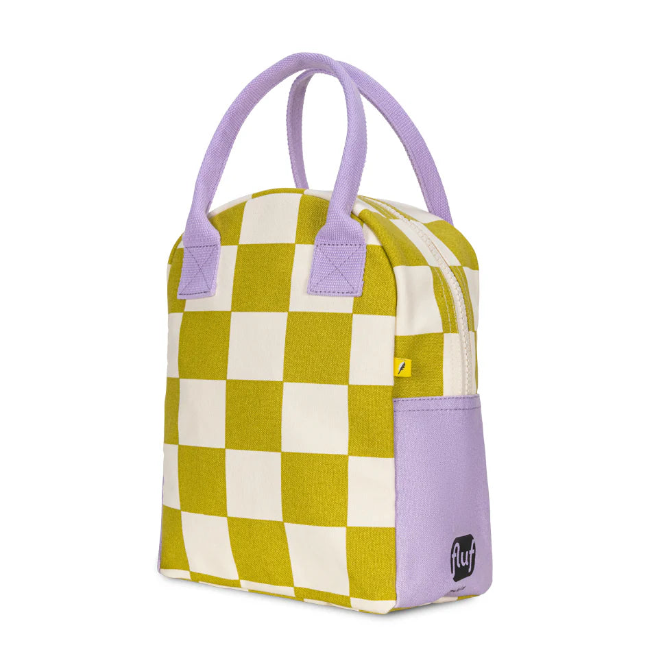 Sac à Lunch Carreaux Vert Poire – Fluf