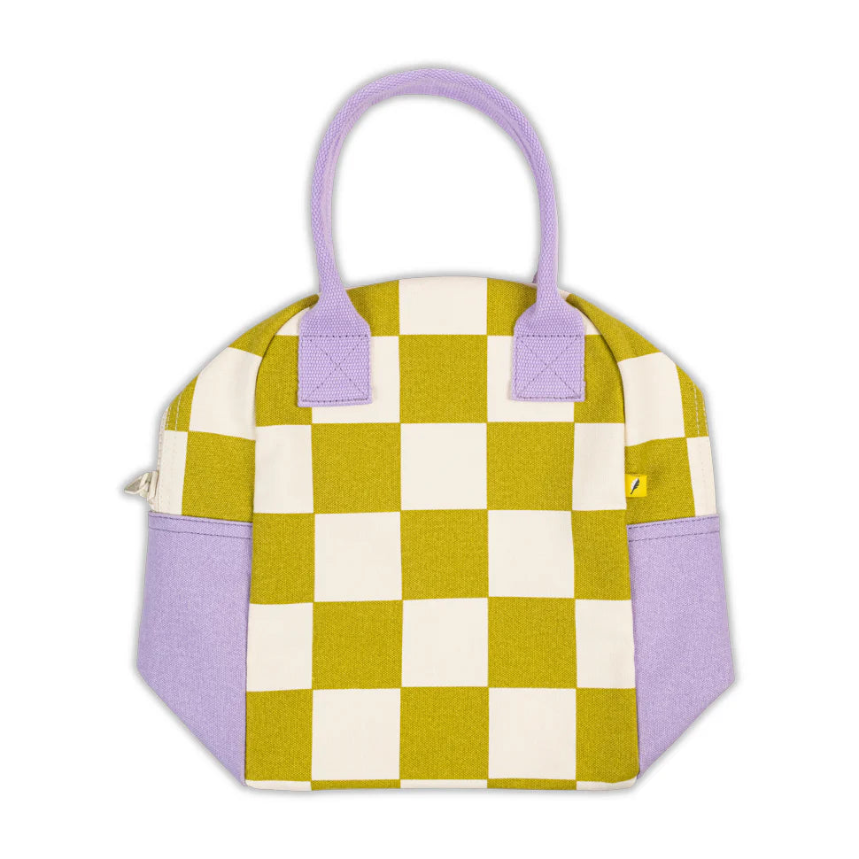 Sac à Lunch Carreaux Vert Poire – Fluf