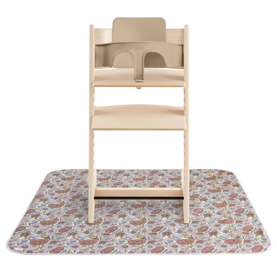 Tapis Anti-Éclaboussures - Retro Flowers