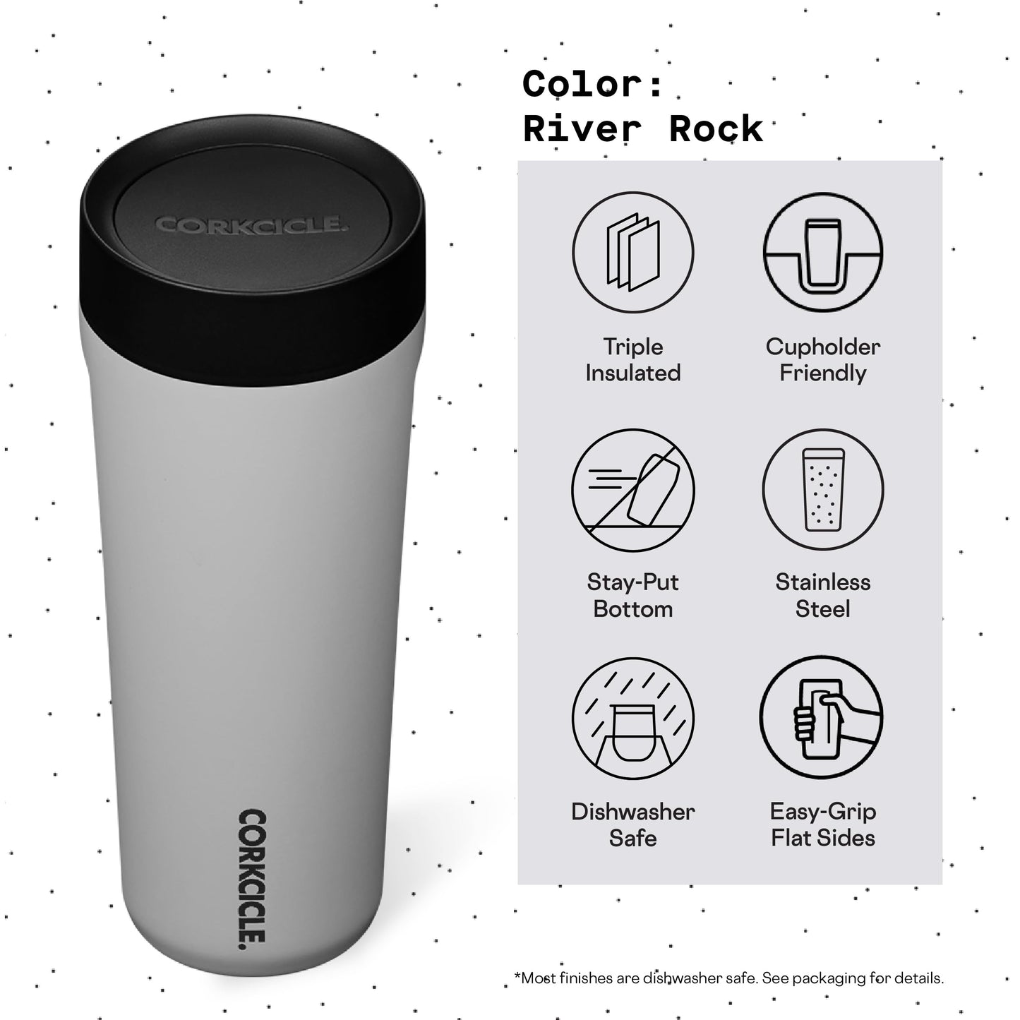 Tasse Commuter 17 oz Galet – Corkcicle