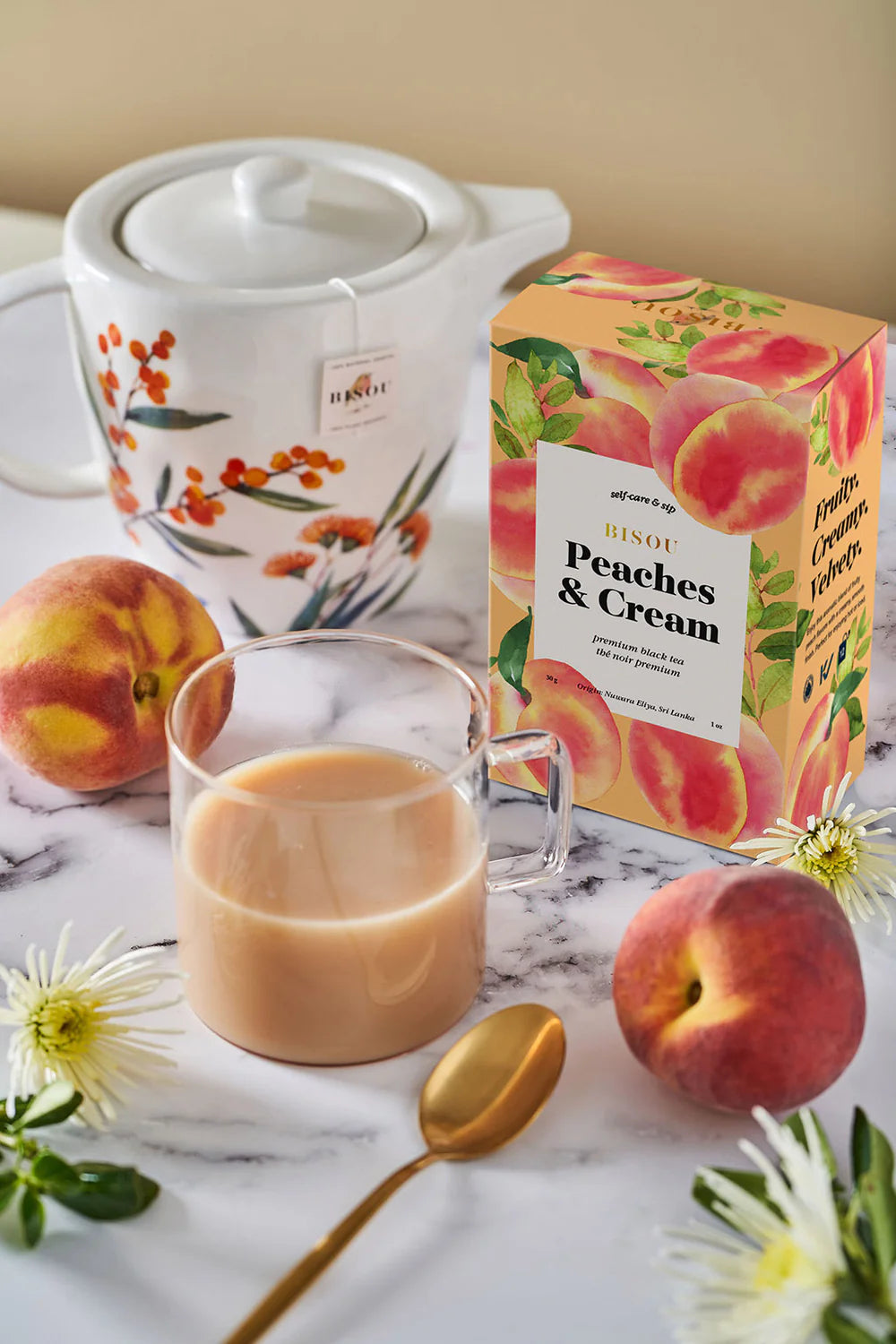 Thé Noir Premium - Peaches and Cream