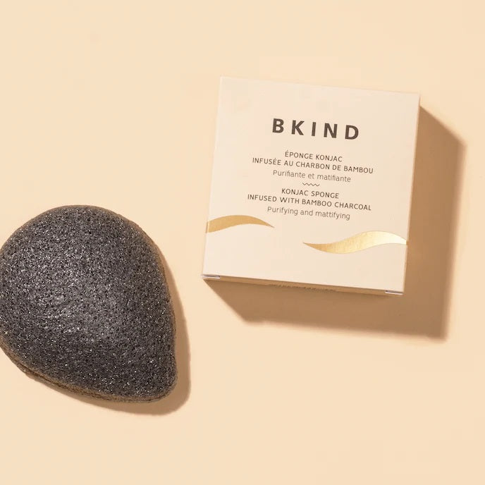Éponge Konjac Nettoyante (Vrac) - Charbon de Bambou Purifiant – BKIND