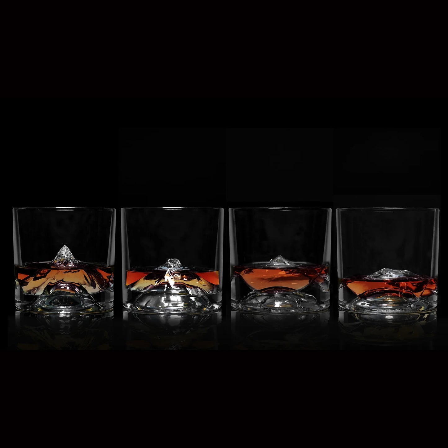 Ensemble de 4 Verres à Whisky The Peaks