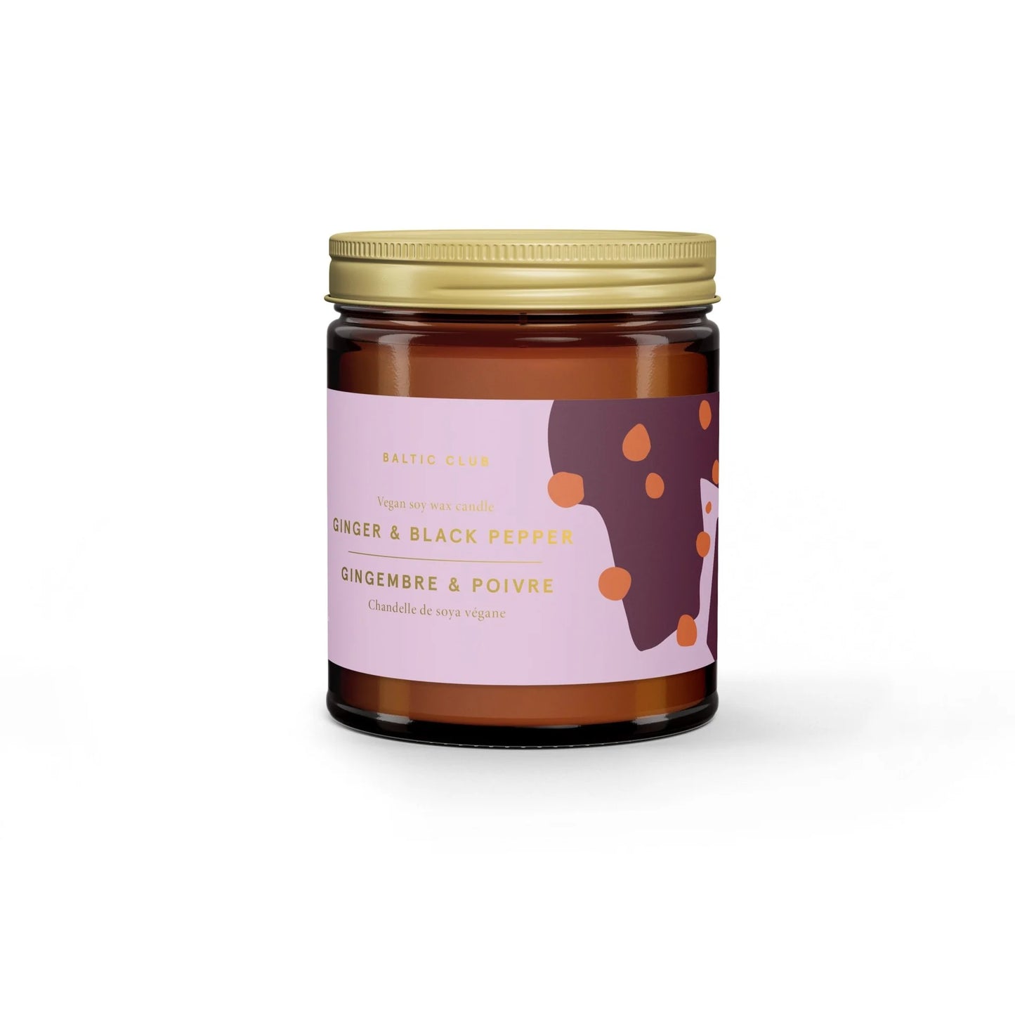 Bougie 8 oz Gingembre + Poivre | Baltic Club