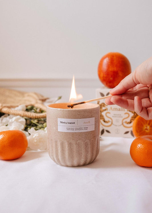 Bougie Réutilisable Amalfi - 11 oz