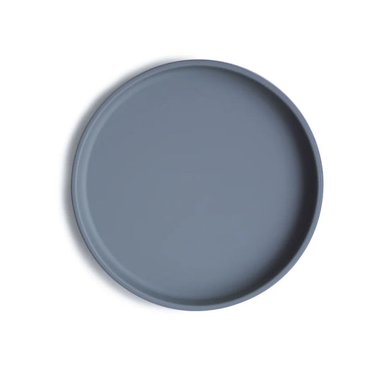 Assiette à Ventouse en Silicone - Bleu