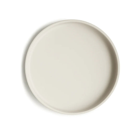 Assiette à Ventouse en Silicone - Ivoire