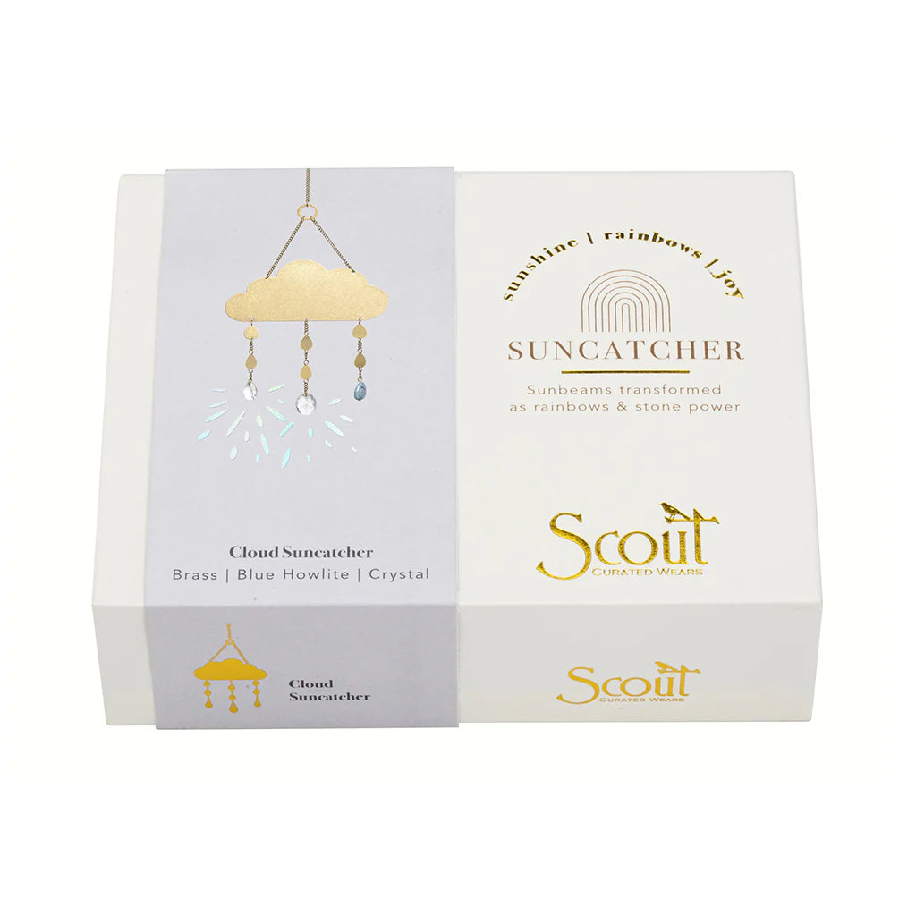 Attrape-Soleil Nuage/Howlite Bleue