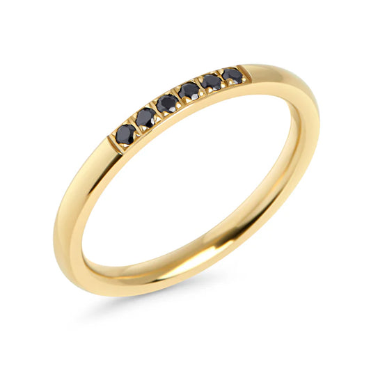 Bague Melia Taille 8 - Or/Noir