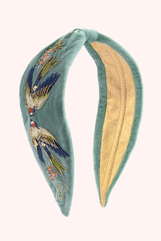 Bandeau en Velours - Hirondelles