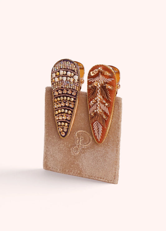 Barrettes à Cheveux Ornées de Bijoux (Lot de 2)