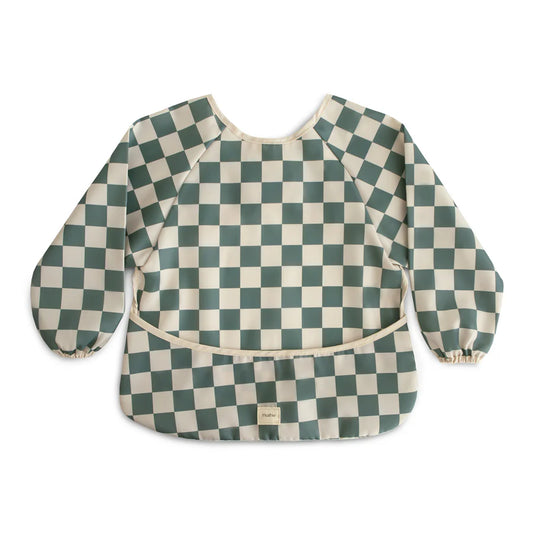 Bavoir à Manches Longues - Olive Check