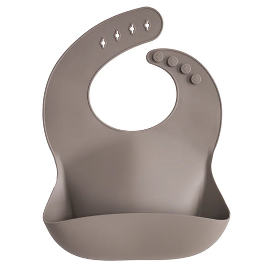 Bavoir en silicone - Dove Gray