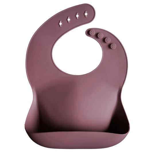 Bavoir en silicone - Dusty Rose
