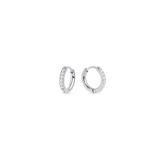 Boucles d'Oreilles Mini Stacks 8 mm - Argent