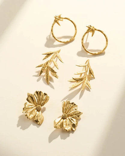 Boucles d'Oreilles Monéa - Or | Agapée